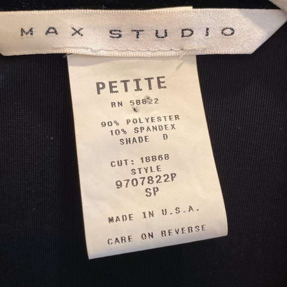 Max Studio Velvet Cardigan Shirt Tunic L/S Cuffs Large Mother Of Pearl Button SP - Picture 4 of 7